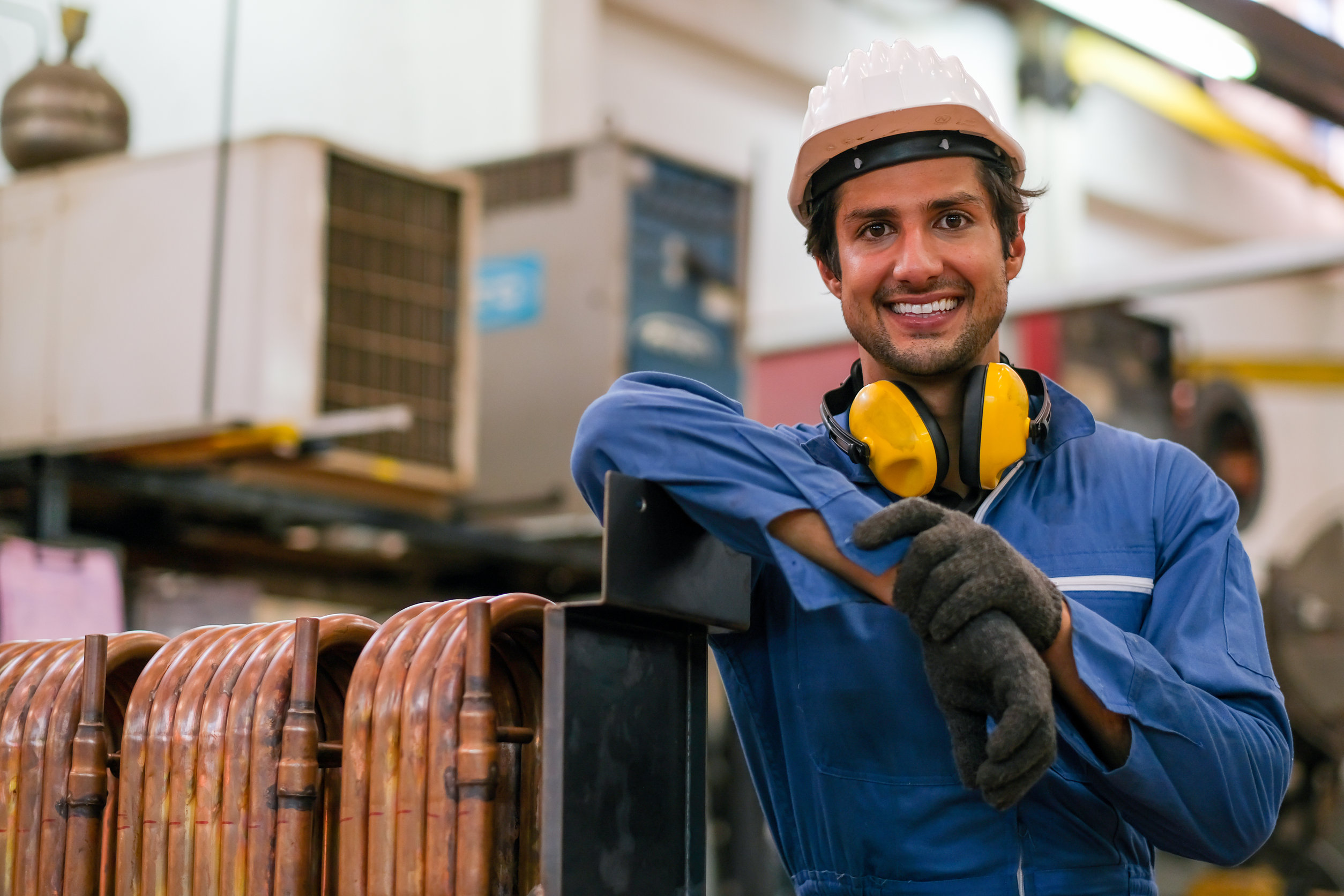 Photo of a happy worker